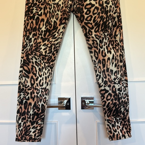 AG Adriano Goldschmed The Farrah Leopard Hi-Rise Skinny Ankle Jeans Size 30 - Picture 7 of 15